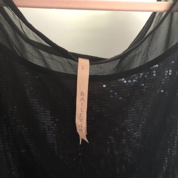 Bailey 44 Sequin blouse with sheer overlay - Picture 3 of 5